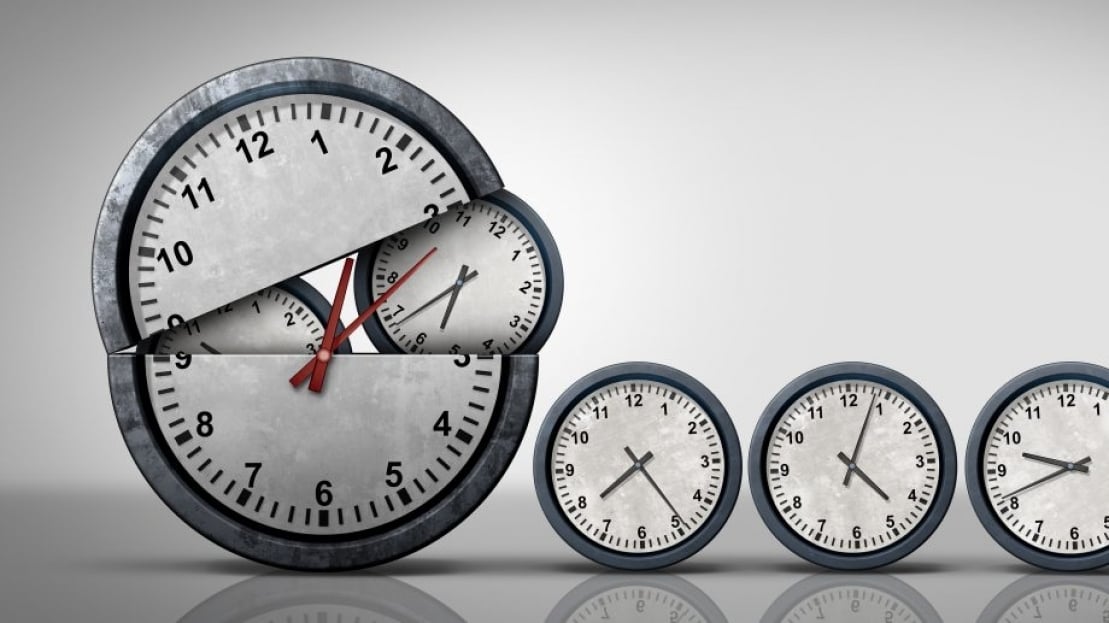 Clocks coming out of bigger clock