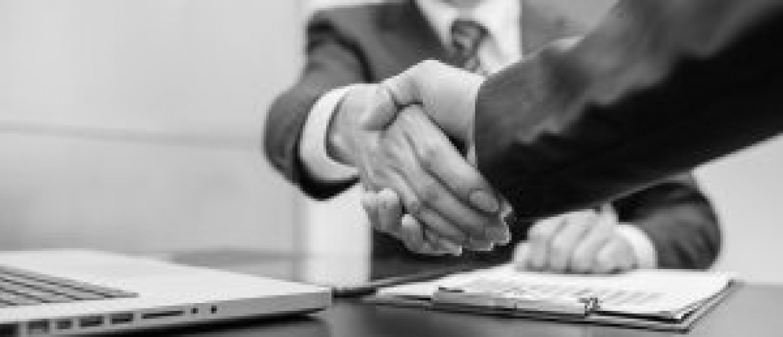 Businessmen shaking hands