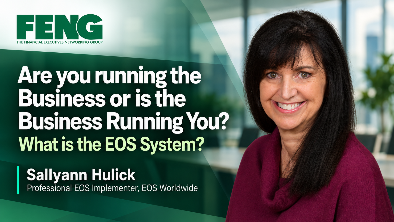 Are you running the Business or is the Business Running You?What is the EOS
