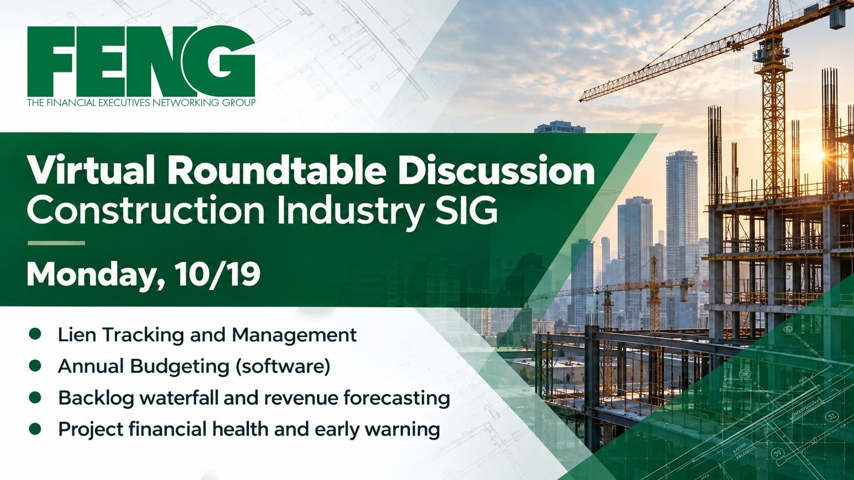 Construction Industry SIG Relaunch