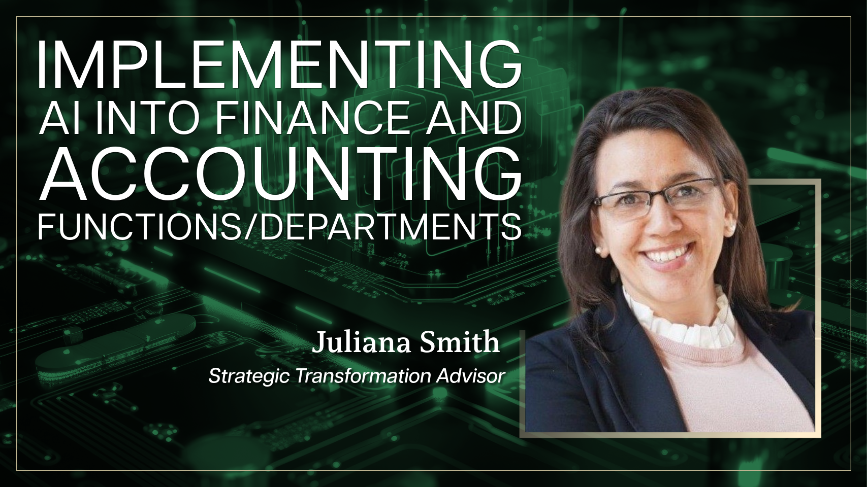 Implementing A.I. into Finance and Accounting Functions / Departments