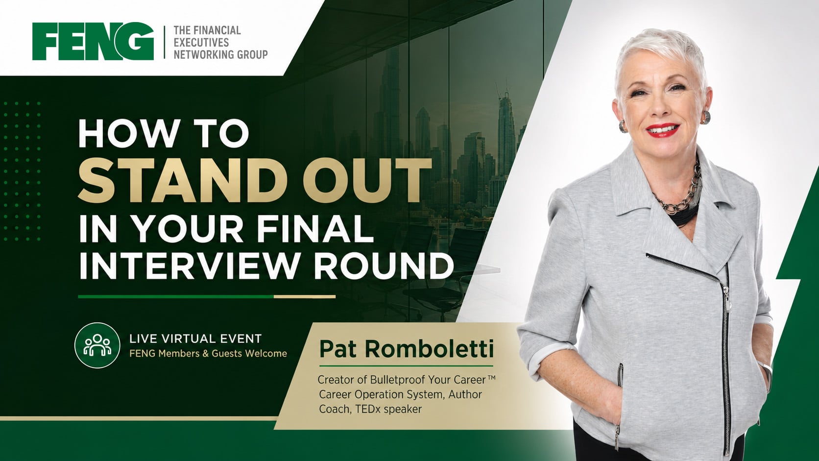 HOW TO STAND OUT IN YOUR FINAL INTERVIEW ROUND FEATURING PAT ROMBOLETTI