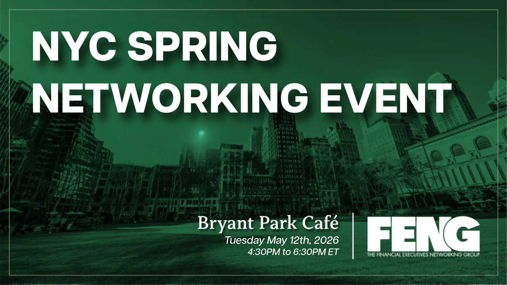 New York Spring Social Networking Event&nbsp;